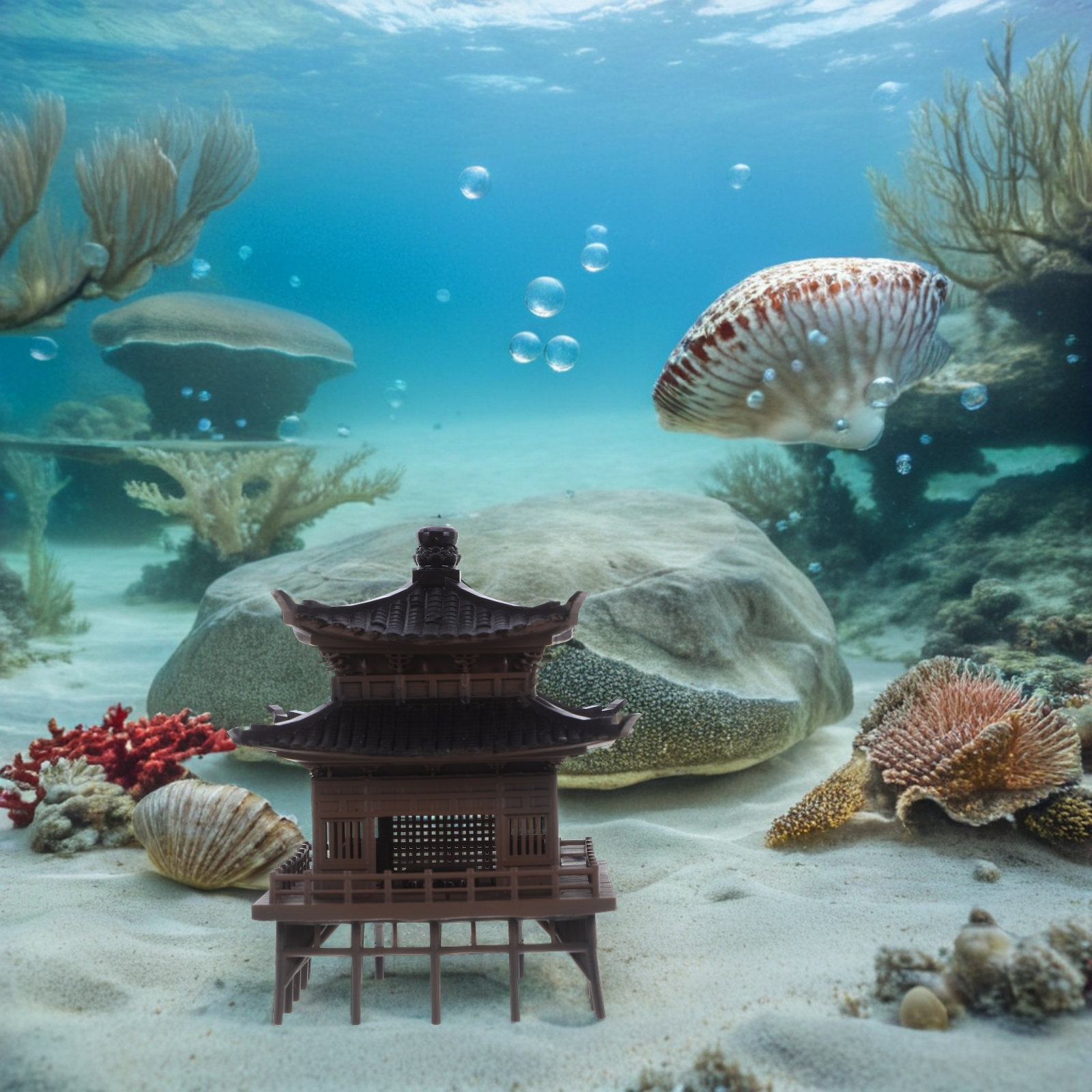 Miniature Chinese Pavilion Orn - огляд і ціна Bonsai Garden Landscape Design