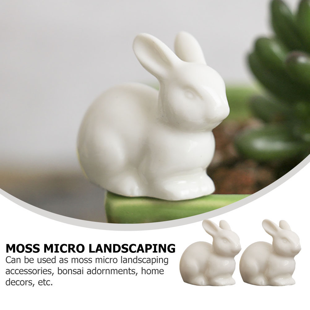 5Pcs Small Ceramic Rabbit Deco - огляд і ціна Bonsai Garden Landscape Design